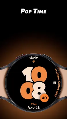 Pop Time - Watch face screenshot 1