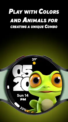Adorable Animals 2 - Watchface screenshot 4