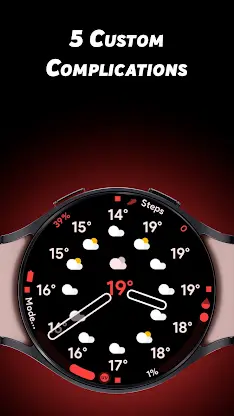Analog Weather - Watch face screenshot 6