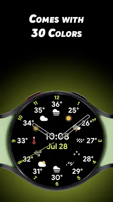 Analog Weather - Watch face screenshot 2