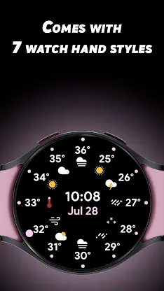 Analog Weather - Watch face screenshot 3