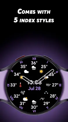 Analog Weather - Watch face screenshot 4