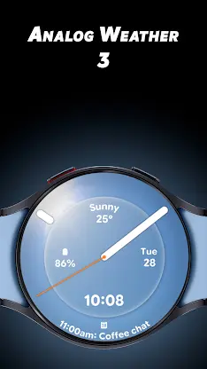 Analog Weather 3 - Watch face screenshot 1