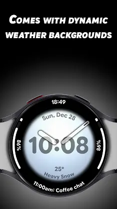 Analog Weather 2 - Watch face screenshot 2