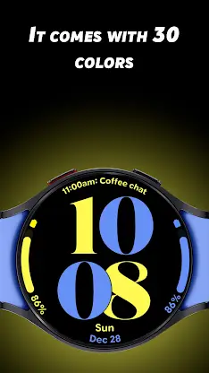 Bold Time - Watch face screenshot 2