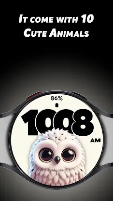 Cute Animals - Watch face screenshot 2