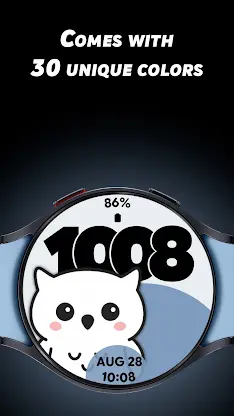 Cute Animals 2 - Watch face screenshot 2
