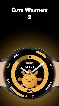 Cute Weather 2 - Watch face screenshot 1
