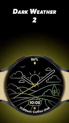 Dark Weather 2 - Watch face screenshot 1
