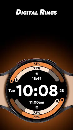 Digital Rings - Watch face screenshot 1