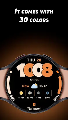 Digital Weather - Watch face screenshot 2
