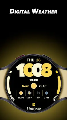 Digital Weather - Watch face screenshot 1