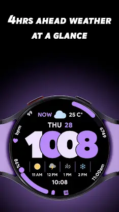 Digital Weather 2 - Watch face screenshot 2