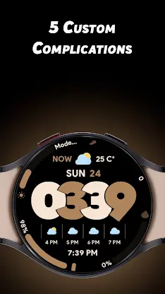 Digital Weather 2 - Watch face screenshot 6