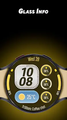 Glass Info - Watch face screenshot 1