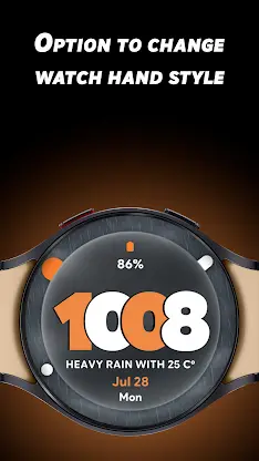Glass Weather - Watch face screenshot 3
