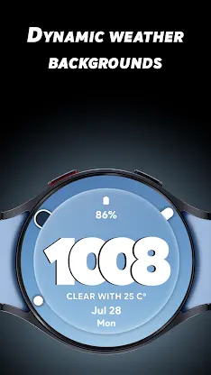 Glass Weather - Watch face screenshot 5