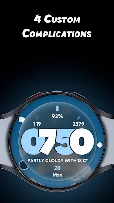 Glass Weather - Watch face screenshot 6