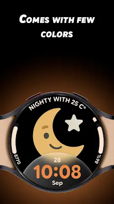 Glass Weather 3 - Watch face screenshot 3