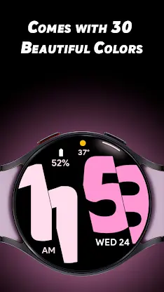 Half Numbers - Watch face screenshot 2