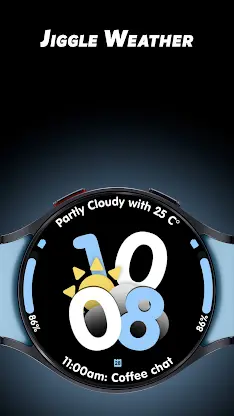 Jiggle Weather - Watch face screenshot 1