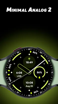 Minimal Analog 2 - Watch face screenshot 1