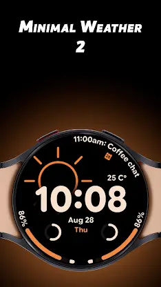 Minimal Weather 2 - Watch face screenshot 1