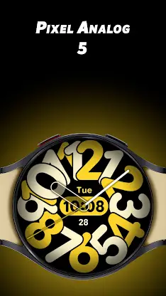 Pixel Analog 5 - Watch face screenshot 1