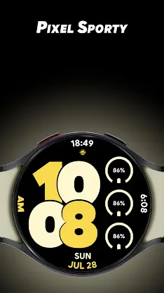 Pixel Sporty - Watch face screenshot 1