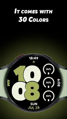 Pixel Sporty - Watch face screenshot 2