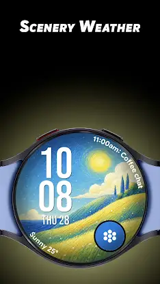 Scenery Weather - Watch face screenshot 1