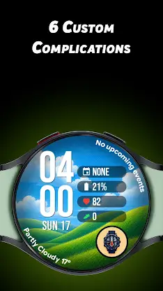 Scenery Weather - Watch face screenshot 4