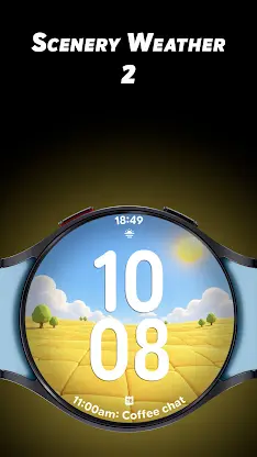 Scenery Weather 2 - Watch face screenshot 1