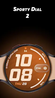 Sporty Dial 2 - Watch face screenshot 1