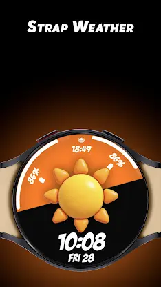 Strap Weather - Watch face screenshot 1