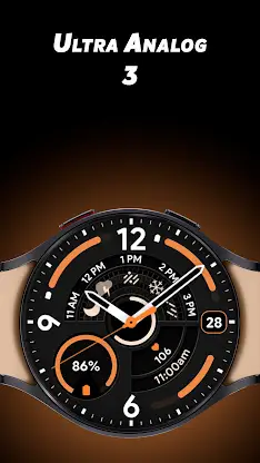 Ultra Analog 3 - Watch face screenshot 1