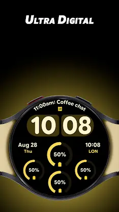 Ultra Digital - Watch face screenshot 1