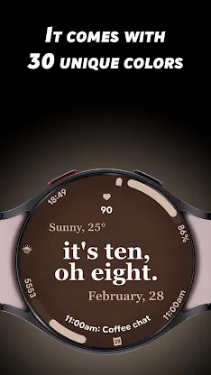 Ultra Text - Watch face screenshot 2
