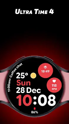 Ultra Time 4 - Watch face screenshot 1