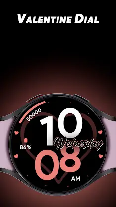 Valentine Dial - Watch face screenshot 1