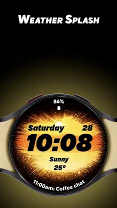 Weather Splash - Watch face screenshot 1