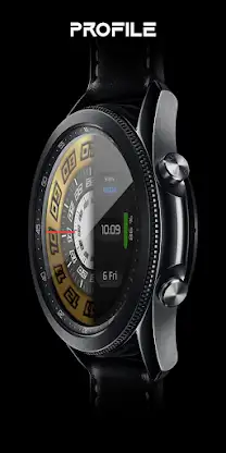 [SSP] Black Dial Watch Face screenshot 6