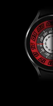 [SSP] Black Dial Watch Face screenshot 4