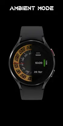[SSP] Black Dial Watch Face screenshot 2