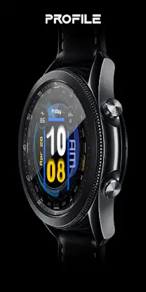 [SSP] Colored Bold wearOS Face screenshot 3