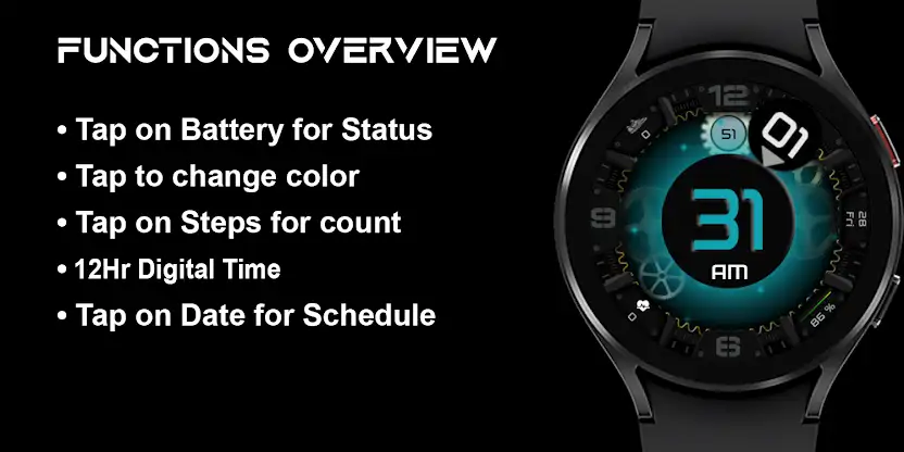 [SSP] Gear Digital Watch Face screenshot 8