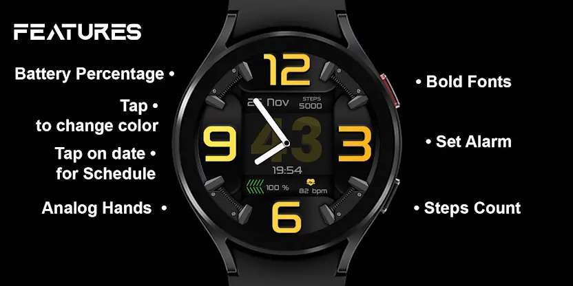 [SSP] Infinity wearOS Face screenshot 8