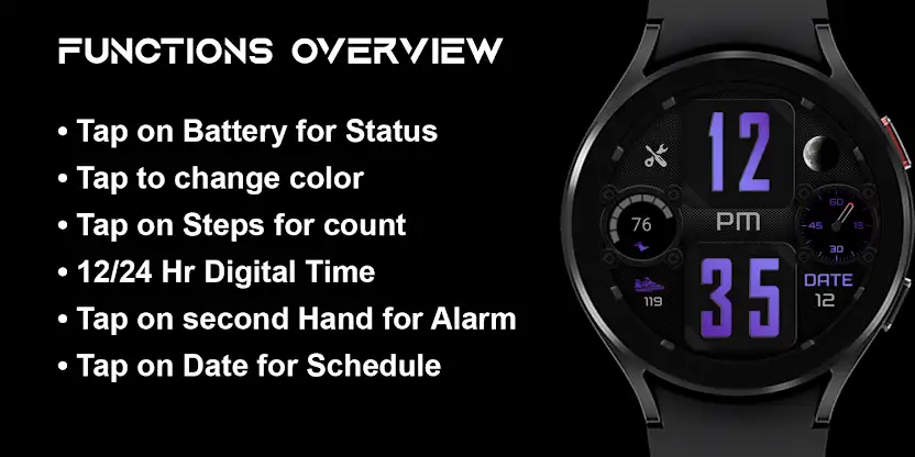 [SSP] Super Digital Watch Face screenshot 7