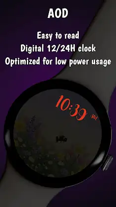 Animated Flying Bee WearOS WF screenshot 6