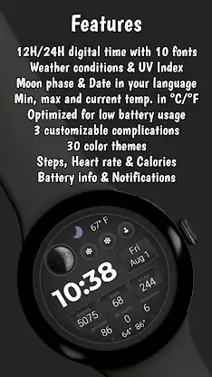 SWF Digital Mastery Watch face screenshot 3